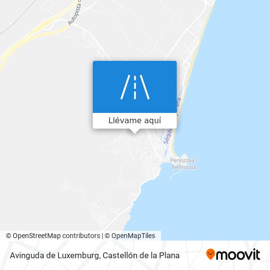 Mapa Avinguda de Luxemburg