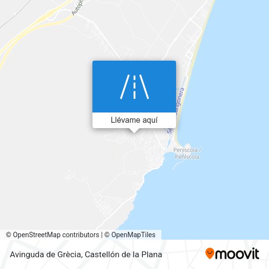 Mapa Avinguda de Grècia