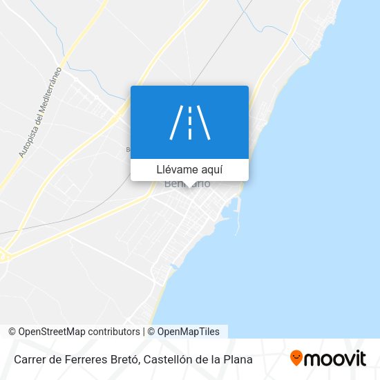 Mapa Carrer de Ferreres Bretó