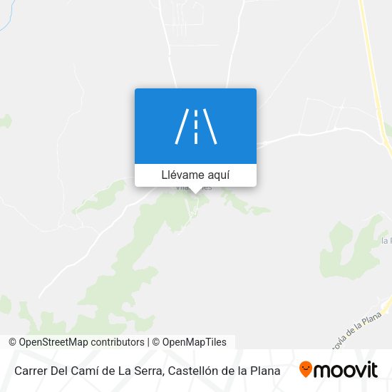 Mapa Carrer Del Camí de La Serra