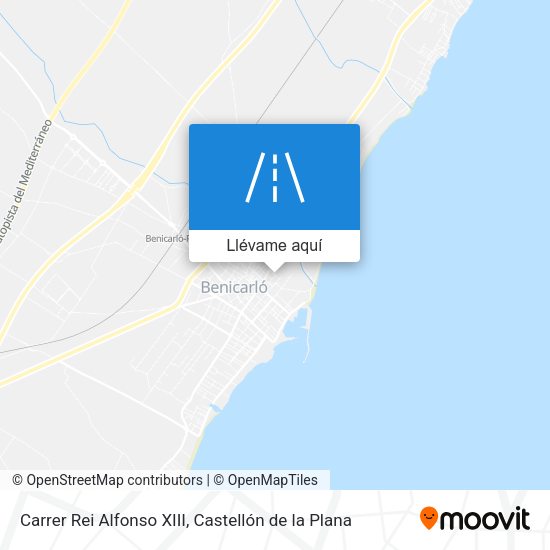 Mapa Carrer Rei Alfonso XIII