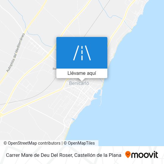 Mapa Carrer Mare de Deu Del Roser