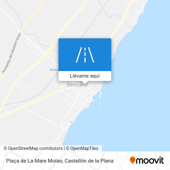 Mapa Plaça de La Mare Molas