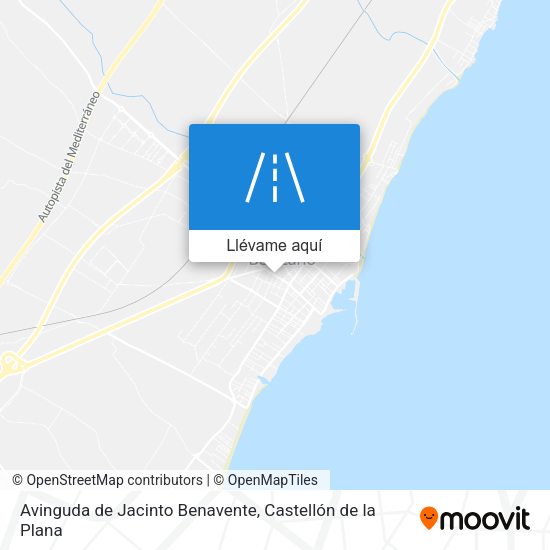 Mapa Avinguda de Jacinto Benavente