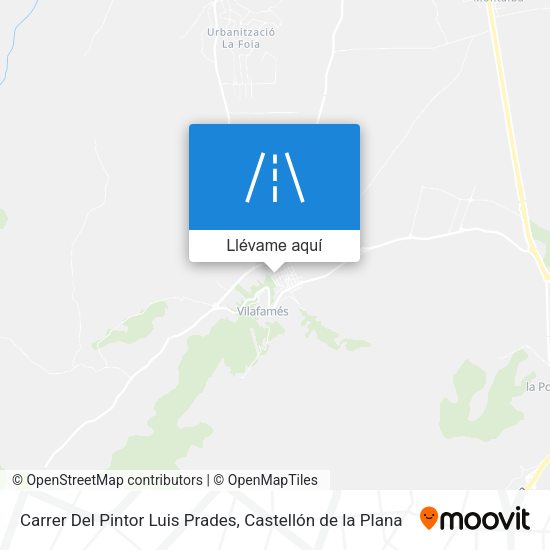 Mapa Carrer Del Pintor Luis Prades