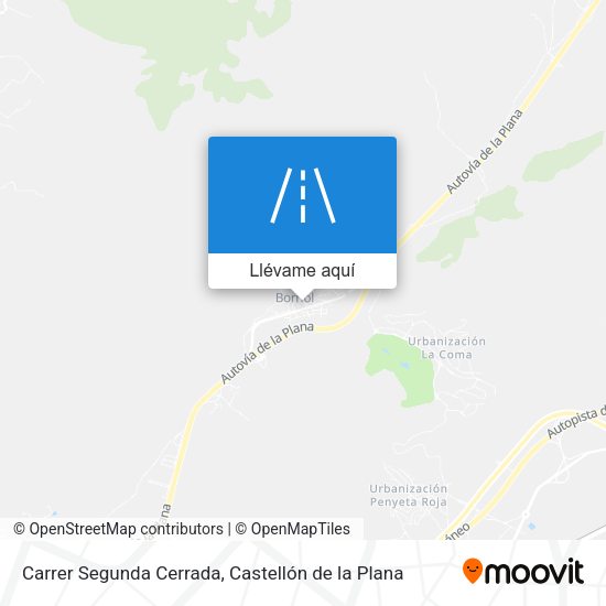 Mapa Carrer Segunda Cerrada