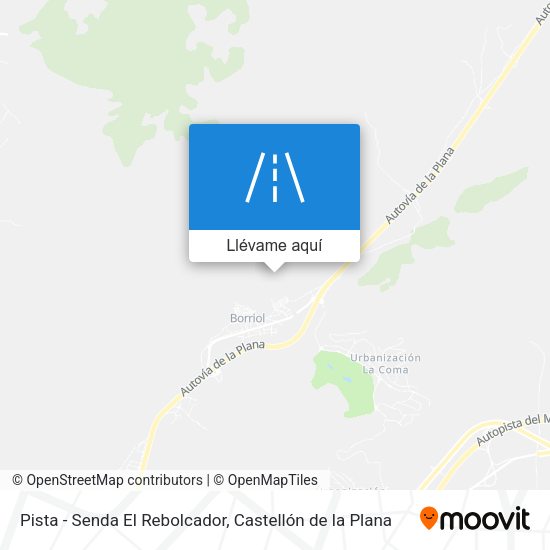 Mapa Pista - Senda El Rebolcador