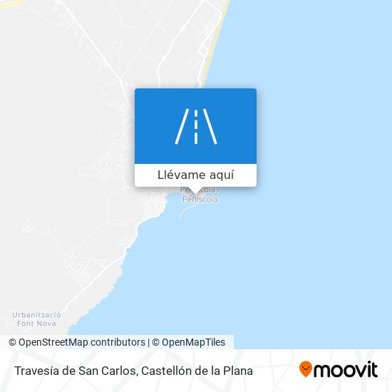 Mapa Travesía de San Carlos