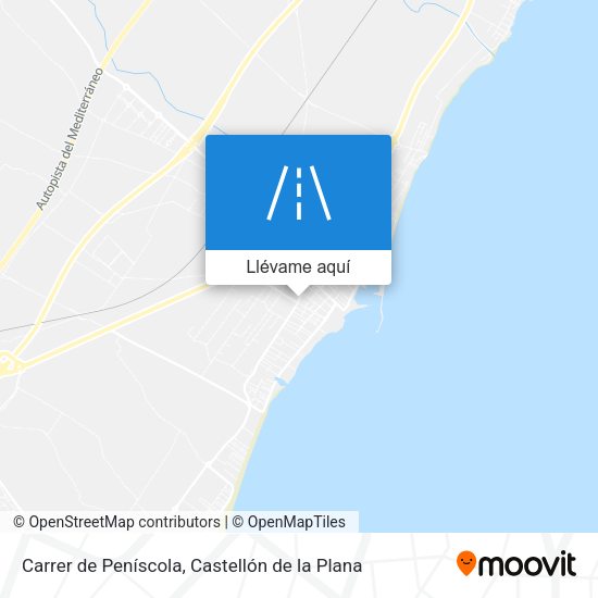 Mapa Carrer de Peníscola