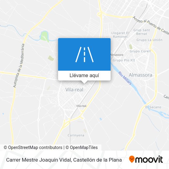 Mapa Carrer Mestre Joaquín Vidal