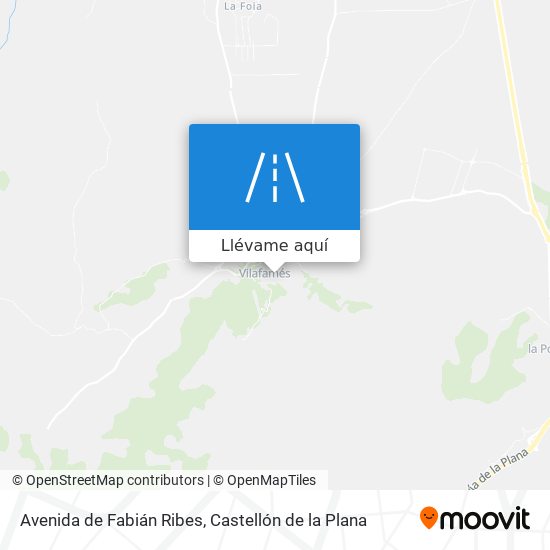 Mapa Avenida de Fabián Ribes