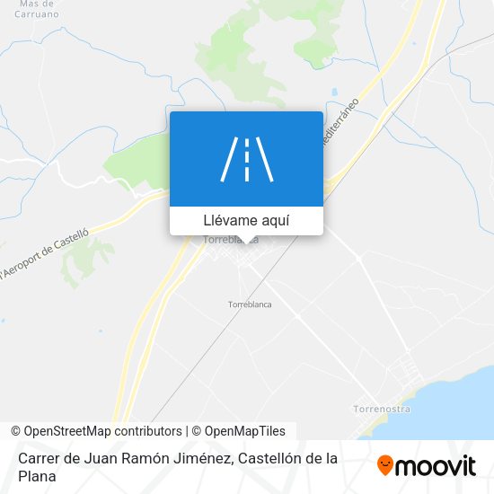 Mapa Carrer de Juan Ramón Jiménez