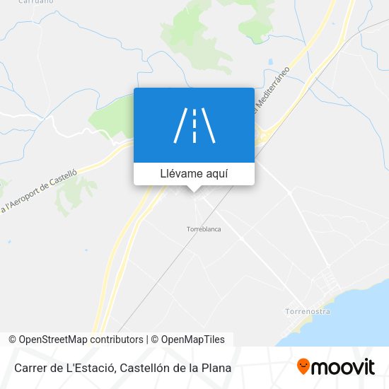 Mapa Carrer de L'Estació