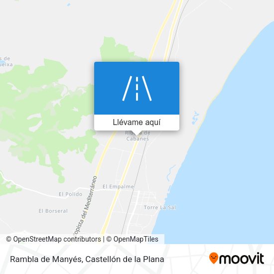 Mapa Rambla de Manyés