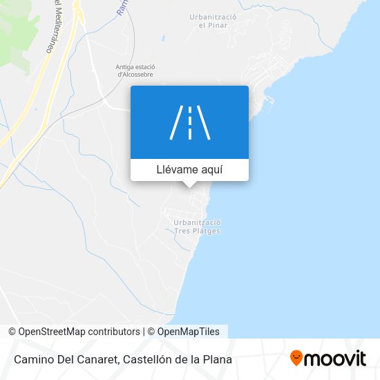 Mapa Camino Del Canaret