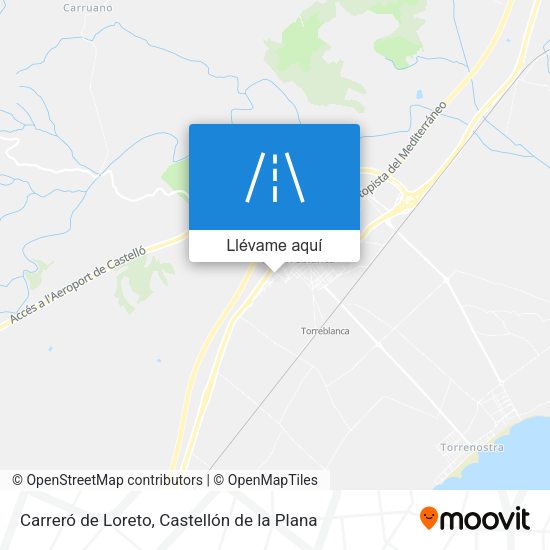 Mapa Carreró de Loreto