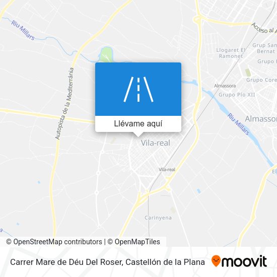 Mapa Carrer Mare de Déu Del Roser