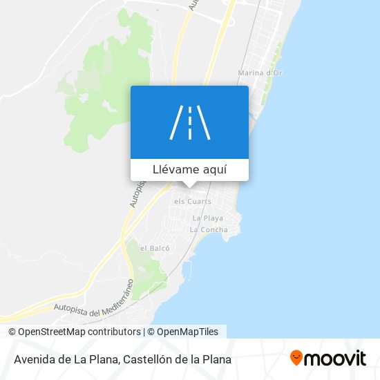 Mapa Avenida de La Plana