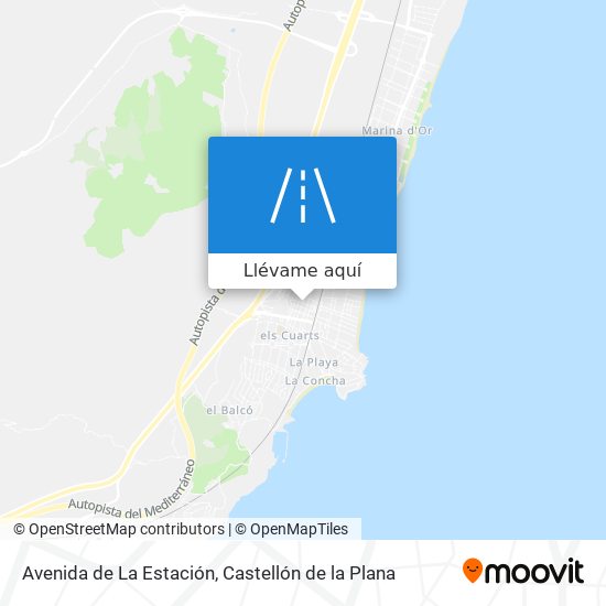 Mapa Avenida de La Estación