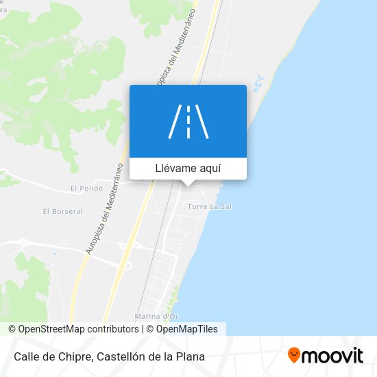Mapa Calle de Chipre