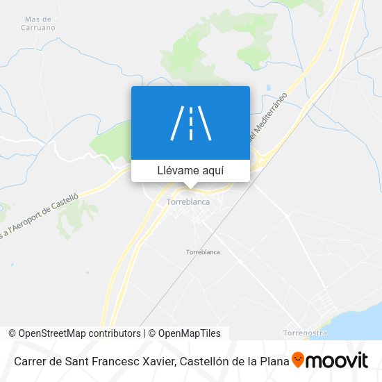Mapa Carrer de Sant Francesc Xavier