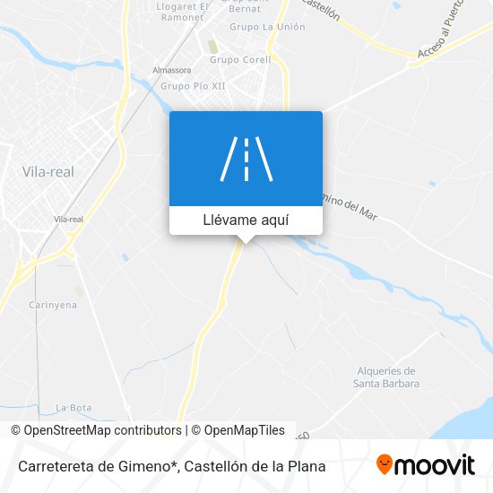 Mapa Carretereta de Gimeno*