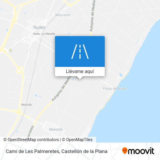 Mapa Camí de Les Palmeretes