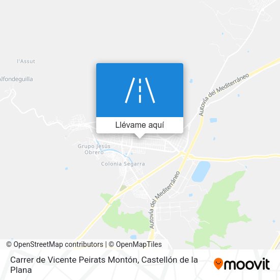 Mapa Carrer de Vicente Peirats Montón