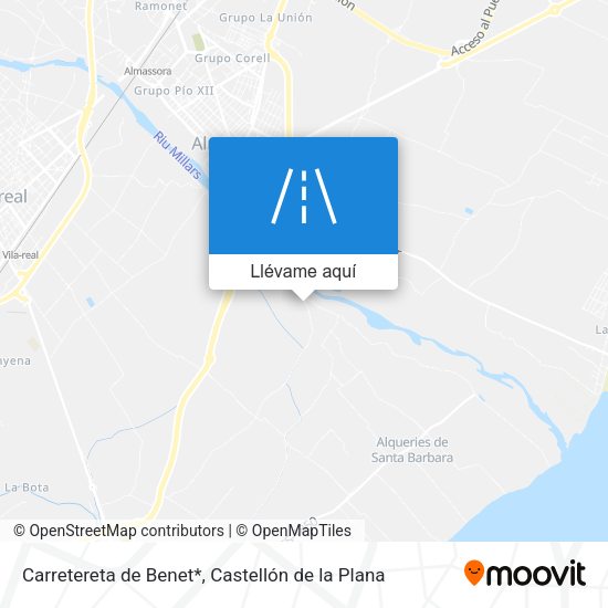 Mapa Carretereta de Benet*