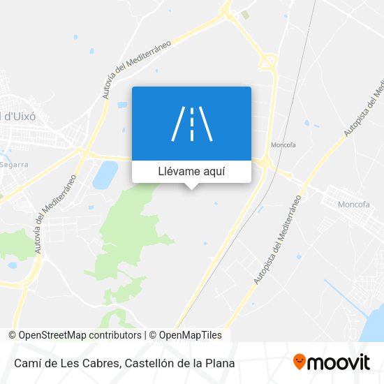 Mapa Camí de Les Cabres