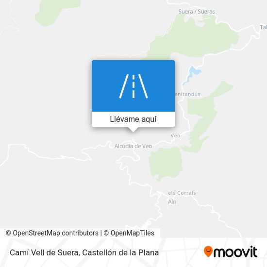 Mapa Camí Vell de Suera