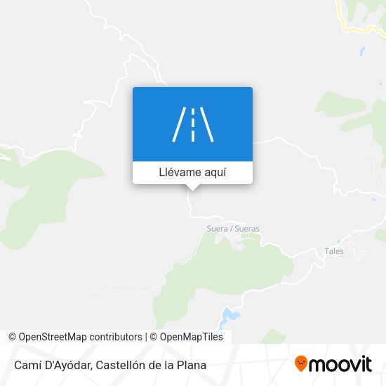 Mapa Camí D'Ayódar