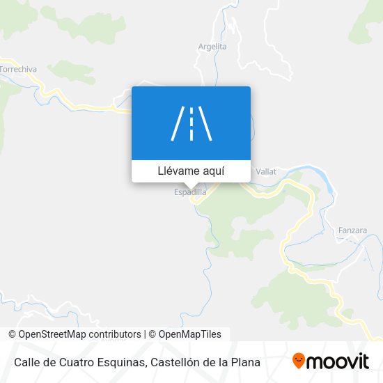 Mapa Calle de Cuatro Esquinas