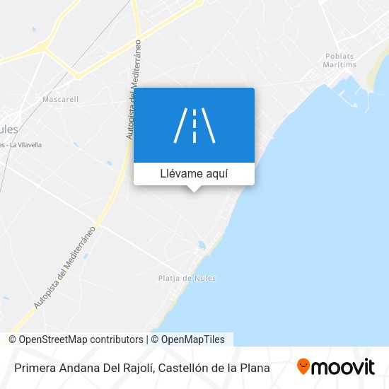 Mapa Primera Andana Del Rajolí