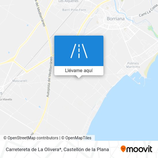 Mapa Carretereta de La Olivera*