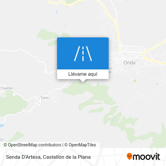Mapa Senda D'Artesa