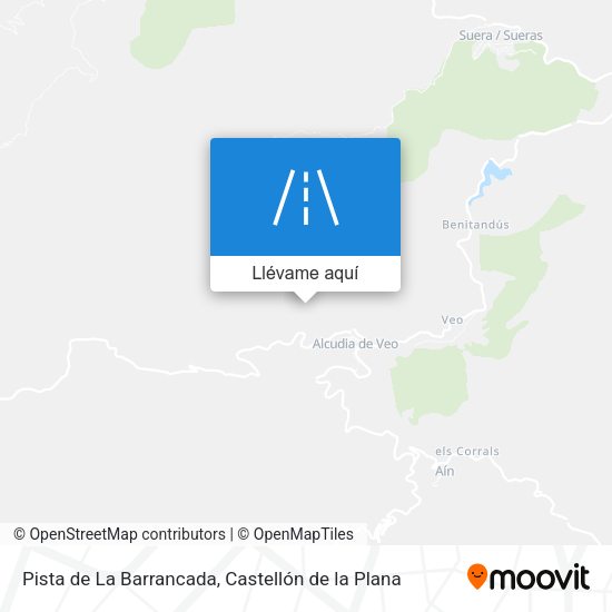 Mapa Pista de La Barrancada