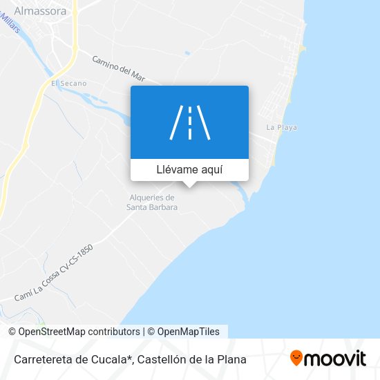 Mapa Carretereta de Cucala*