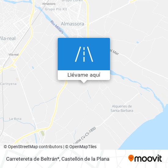 Mapa Carretereta de Beltrán*