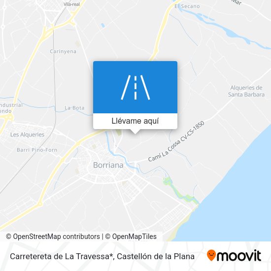 Mapa Carretereta de La Travessa*