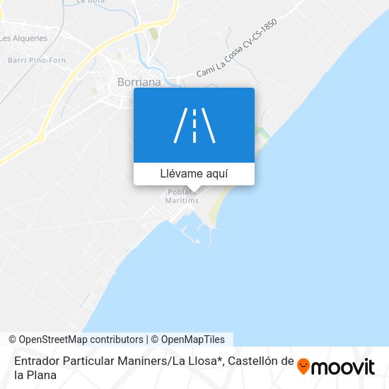 Mapa Entrador Particular Maniners / La Llosa*