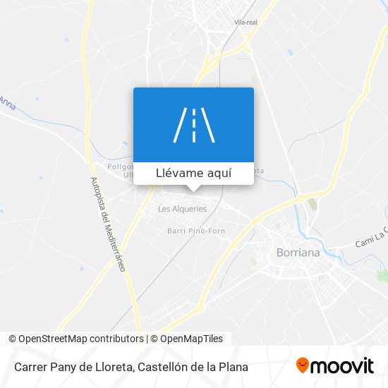 Mapa Carrer Pany de Lloreta