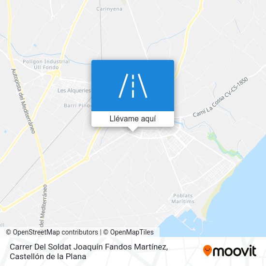 Mapa Carrer Del Soldat Joaquín Fandos Martínez