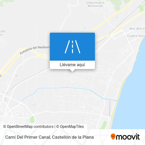 Mapa Camí Del Primer Canal
