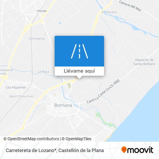 Mapa Carretereta de Lozano*