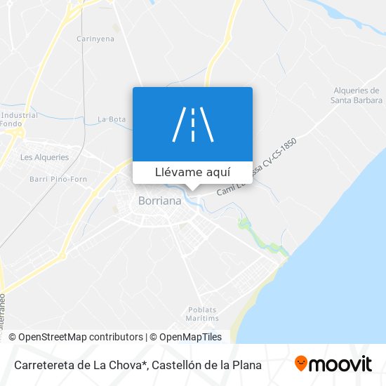 Mapa Carretereta de La Chova*