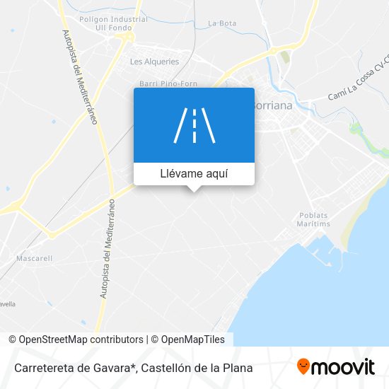 Mapa Carretereta de Gavara*