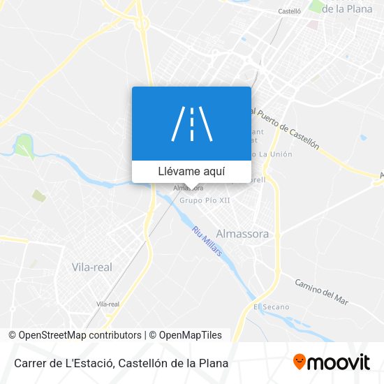 Mapa Carrer de L'Estació