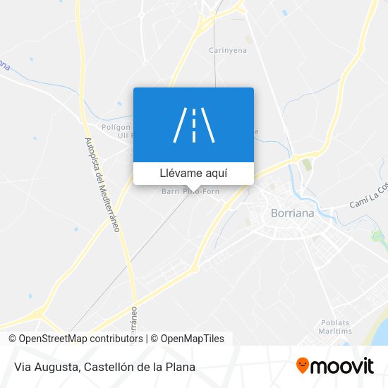 Mapa Via Augusta