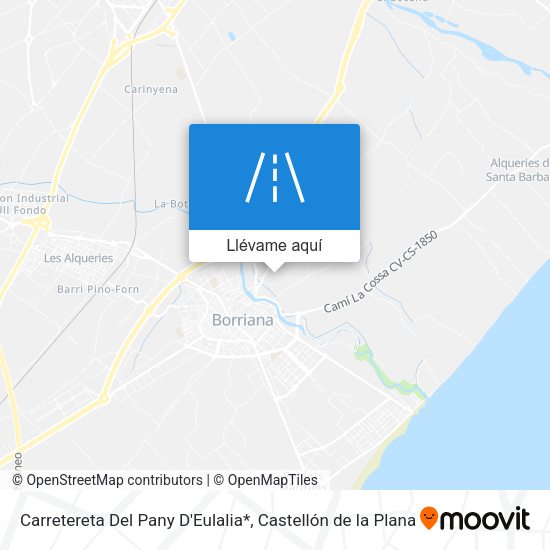 Mapa Carretereta Del Pany D'Eulalia*